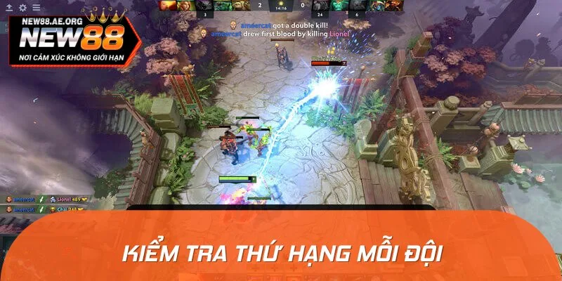 Hãy theo dõi thứ hạng hiện tại của từng đội để đưa ra quyết định định đắn