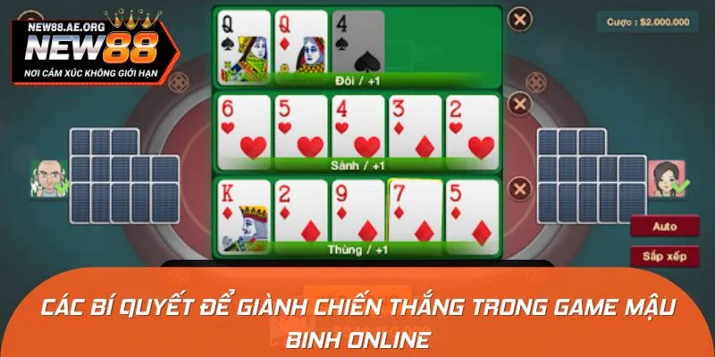 Chiến lược chinh phục game Mậu Binh trực tuyến bất bại