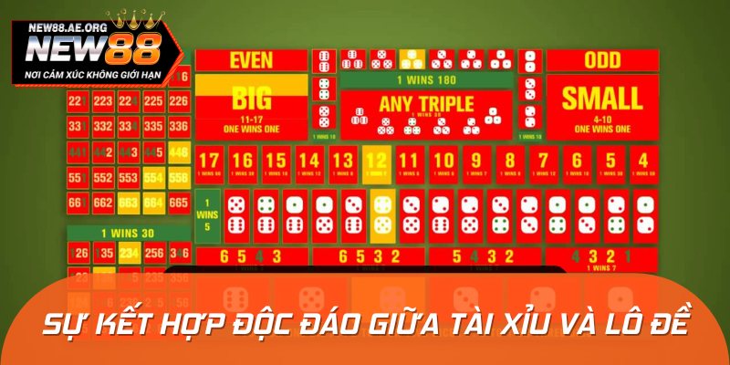 Tài Xỉu kết hợp lô đề mang đến trải nghiệm cực hấp dẫn cho bet thủ